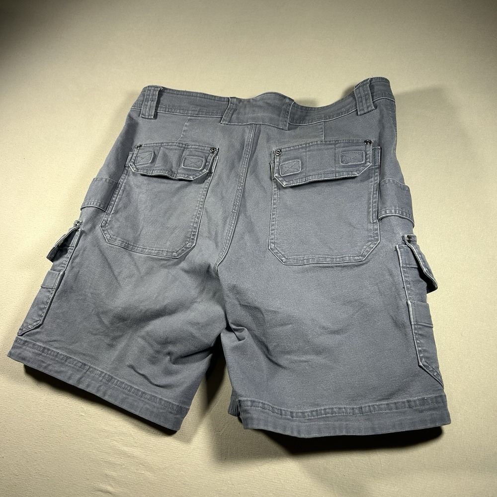 Duluth Trading Mens DuluthFlex Fire Hose Relaxed Fit Cargo Shorts 34 Gray 9in - Picture 5 of 7